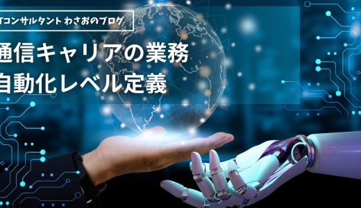 【定義】通信キャリア業務の自動化レベル